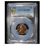 1942 WHEAT CENT PCGS PR64RD