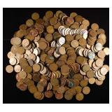 (500) WHEAT CENTS