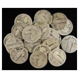 (20) STANDING LIBERTY QUARTERS