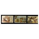 (3) VINTAGE ADVERTISMENTS CARDS
