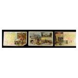 (3) VINTAGE ADVERTISMENTS CARDS