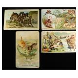(4) VINTAGE ADVERTISMENTS CARDS