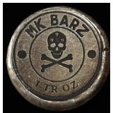 MK BARZ 1 OZ .999 SILVER ROUND