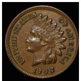 1908 INDIAN HEAD CENT CH BU BR