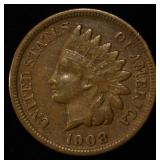 1908-S INDIAN HEAD CENT XF