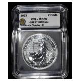 2023 GREAT BRITAIN 1 OZ .999 ICG MS69