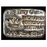 MONARCH PRECIOUS METALS 1 OZ .999 SILVER BAR