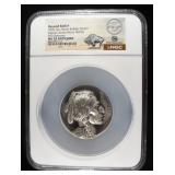 2026 5 OZ SILVER BUFFALO BEYOND RELIEF NGC MS70
