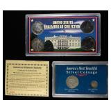 (2) COIN PLAQUES