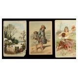 (3) VINTAGE ADVERTISMENTS CARDS