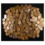 (500) 40'S & 50'S WHEAT CENTS