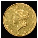 1849 T-1 $1 GOLD AU