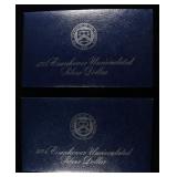 (2) 1974 EISENHOWER UNC SILVER DOLLARS