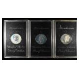 (3) 1972 EISENHOWER PROOF DOLLARS