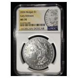 2024 MORGAN DOLLAR NGC MS70 EARLY RELEASES