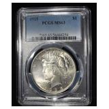 1925 PEACE DOLLAR PCGS MS-63