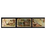 (3) VINTAGE ADVERTISMENTS CARDS