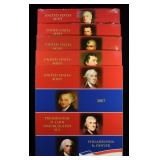2007-09, 11 & 14 $1 PRESIDENTIAL U.C. SETS