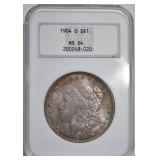 1904-O MORGAN DOLLAR, NGC MS-64