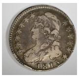 1813 BUST HALF DOLLAR O-105A, F/VF