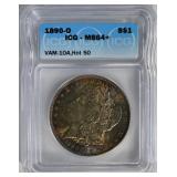 1890-O MORGAN DOLLAR ICG MS64+