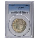 1922 GRANT 50c PCGS MS63