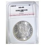 1903-O MORGAN DOLLAR CCGS GEM BU