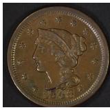 1848 LARGE CENT  AU