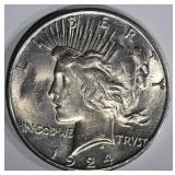 1924-S PEACE DOLLAR  BU