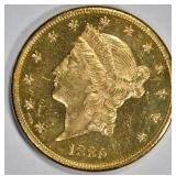 1889-S $20 GOLD LIBERTY HEAD  CH BU PL