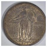 1917 STANDING LIBERTY QUARTER  TYPE 1