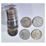 20-AVE CIRC PEACE SILVER DOLLARS