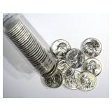 BU ROLL OF 1955-D WASHINGTON QUARTERS