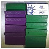 U.S. CLAD PROOF SETS OF THE 1990'S