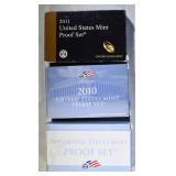 2009, 10 & 11 U.S. PROOF SETS IN ORIG PACKAGING