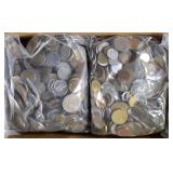 21-POUND OF WELL MIXED FOREIGN COINS