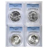 1972-S, 1973-S, 1974-S, 1976-S SILVER IKE