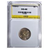 1939-D JEFFERSON NICKEL LVCS SUPERB GEM BU