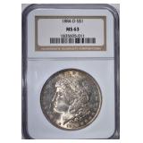 1884-O MORGAN DOLLAR, NGC MS-63