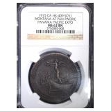 1915 SO CALLED DOLLAR HK-409, NGC MS-62 BN