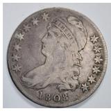 1808 BUST HALF DOLLAR VF