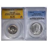 2 COIN LOT:  1964-D KENNEDY HALF DOLLAR