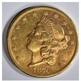 1876-CC $20 GOLD LIBERTY HEAD  BU