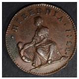 1722 CHP HALF PENNY HIBERNIA  AU