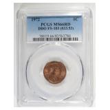 1972 DDO FS-103 LINCOLN CENT PCGS MS66RD