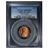 1972 LINCOLN CENT PCGS MS65RD