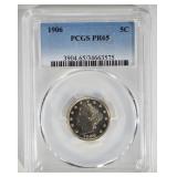 1906 LIBERTY NICKEL PCGS PR65