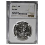 1941-S WALKING LIBERTY HALF DOLLAR