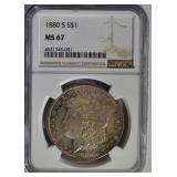 1880-S MORGAN DOLLAR NGC MS67