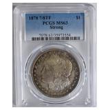 1878 7/8 TF MORGAN DOLLAR PCGS